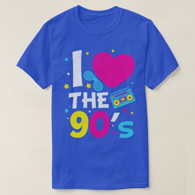 I Love the 90s I Heart the 90s T-Shirt (Design Front)