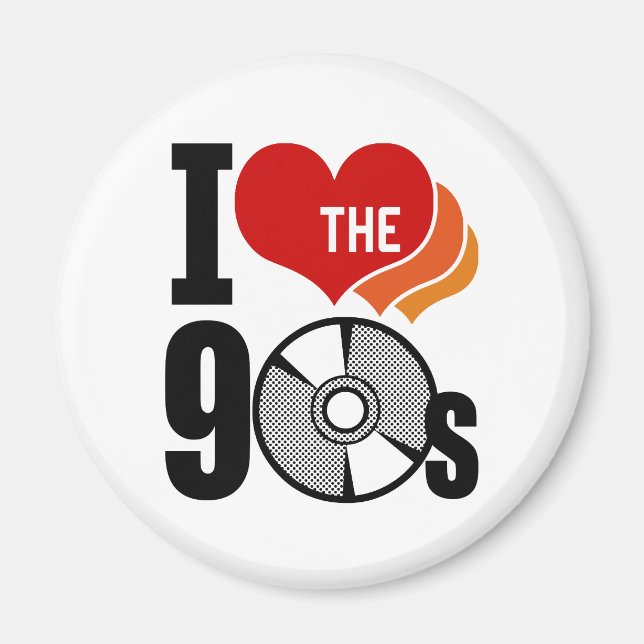 I Love The 90s Magnet (Front)