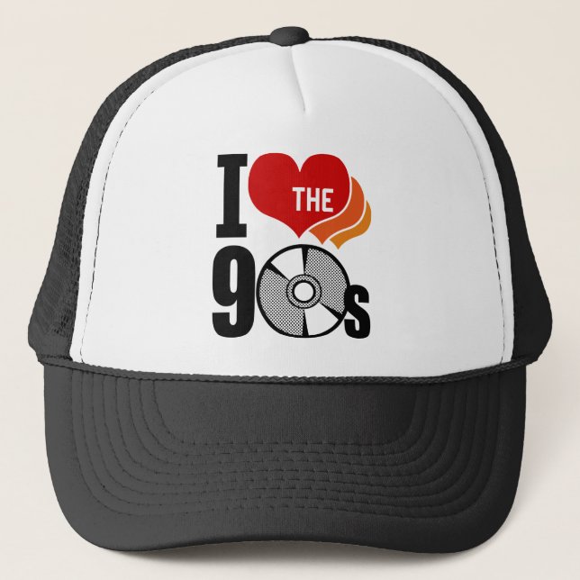 I Love The 90s Trucker Hat (Front)