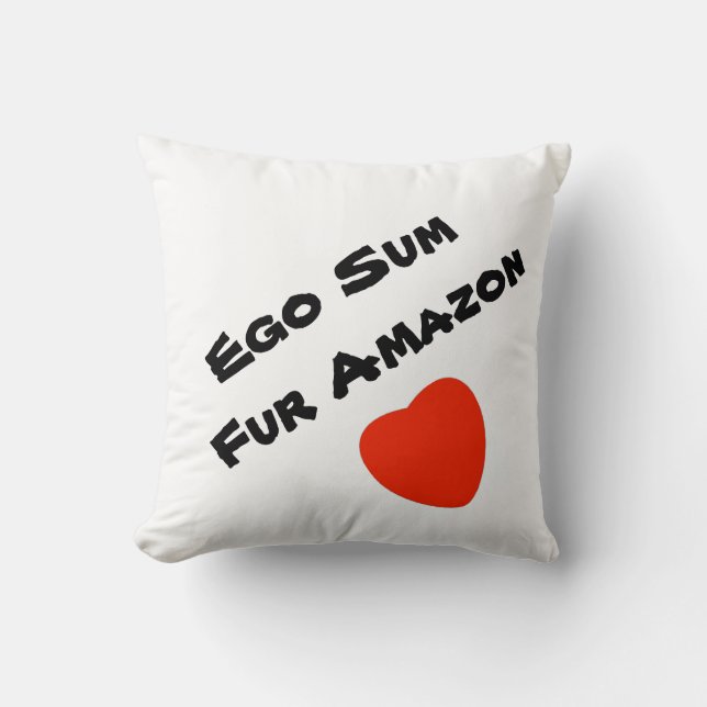 I Love The Amazon Cushion (Front)