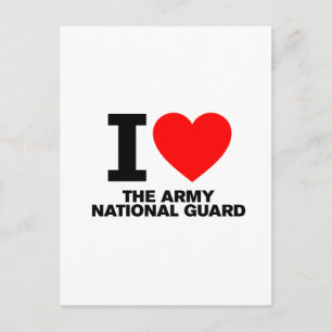 I Love the Army National Guard Postcard