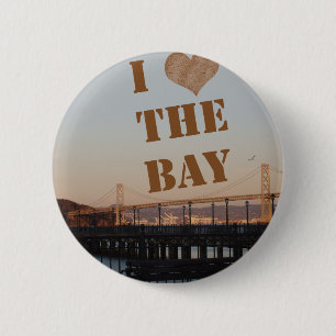 I Love The Bay! 6 Cm Round Badge