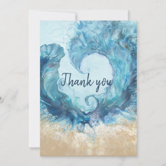 I Love the Beach Thank You Card