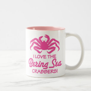 I LOVE THE BERING SEA CRABBERS! Two-Tone COFFEE MUG