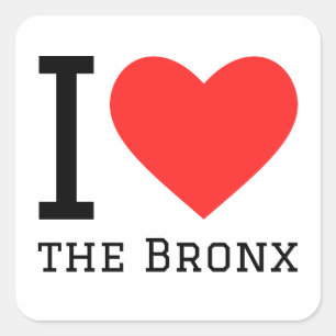 I love the Bronx Square Sticker