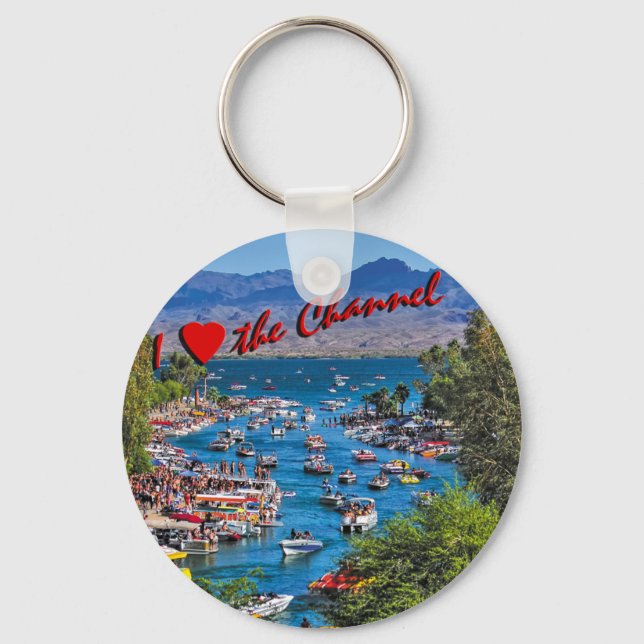 I Love the Channel Keychain (Front)