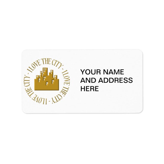 I love the city label (Front)