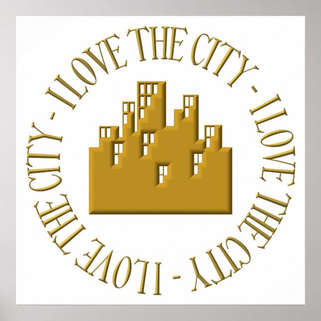 I love the city poster (Front)