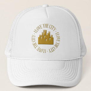 I love the city trucker hat