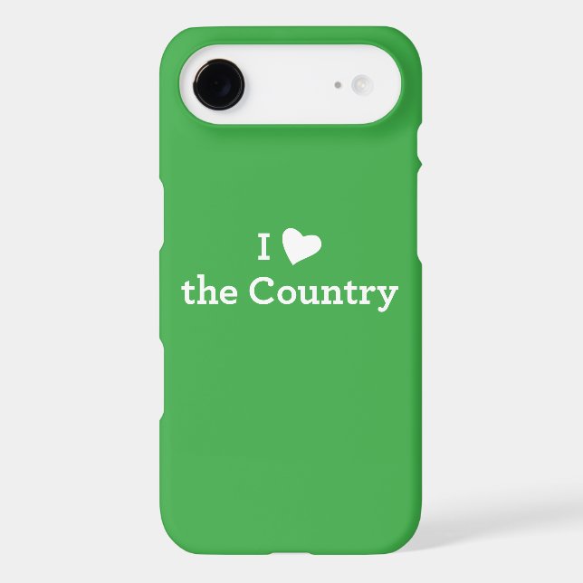 I Love the Country Case-Mate iPhone Case (Back)