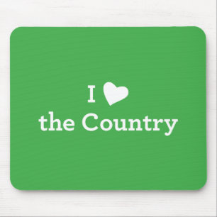 I Love the Country Mouse Pad