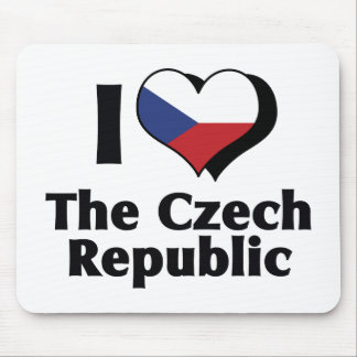 I Love The Czech Republic Flag Mouse Pad