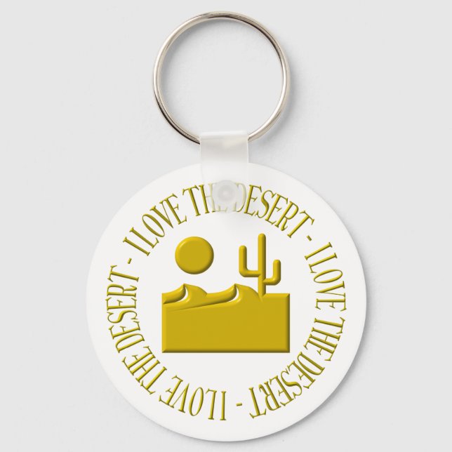 I love the desert key ring (Front)