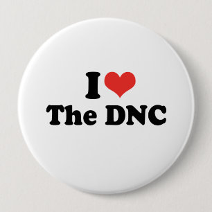 I LOVE THE DNC - .png 10 Cm Round Badge