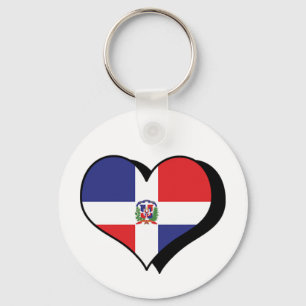 I Love The Dominican Republic Keychain