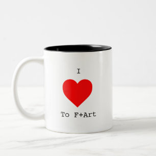 I LOVE The F+Art Mug by The F+Art Cafe