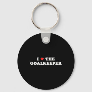 I Love The Goalkeeper Heart Soccer Hockey Sport Go Key Ring