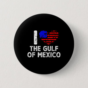 I Love The Gulf Of Mexico Forever I Heart The Gulf 6 Cm Round Badge
