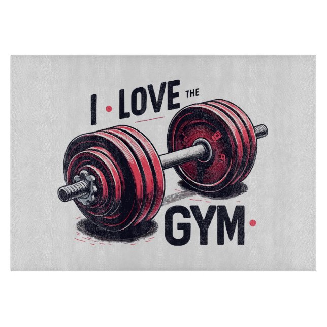 I love the gym cutting board (Front)