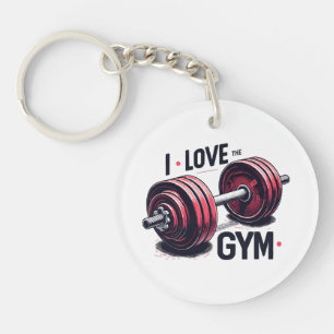 I love the gym key ring