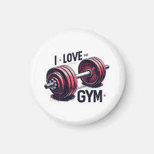 I love the gym magnet