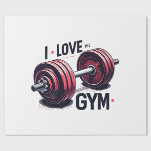 I love the gym wrapping paper