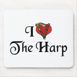 I Love The Harp Mouse Pad