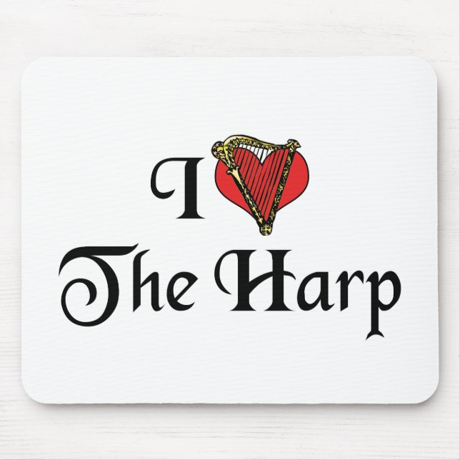 I Love The Harp Mouse Pad (Front)