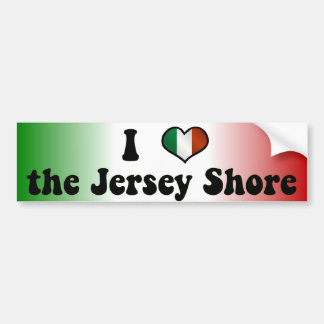 I Love the Jersey Shore Bumper Sticker
