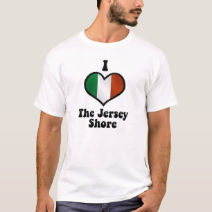 I Love the Jersey Shore NJ Italian Flag T-Shirt