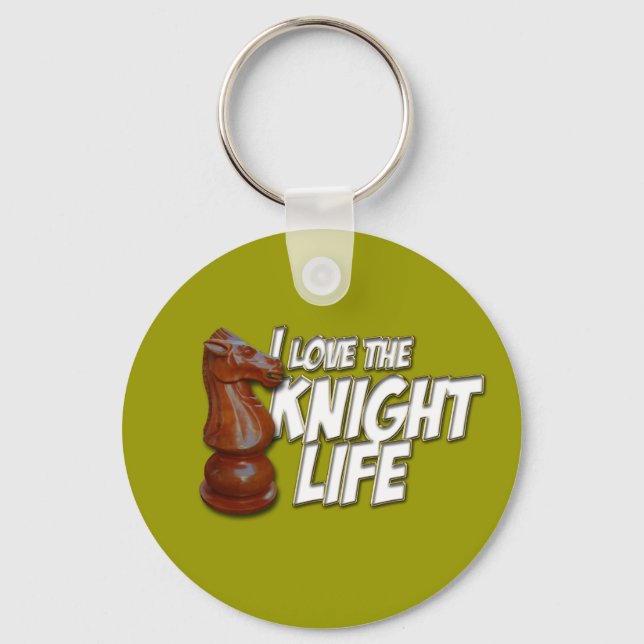 I Love The Kinght Life Key Ring (Front)
