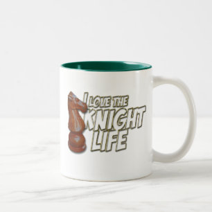 I Love The Kinght Life Two-Tone Coffee Mug