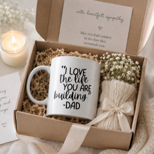 “I Love the Life You Are Building – Dad” Custom Large Coffee Mug