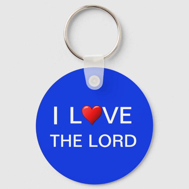 I LOVE THE LORD KEY RING (Front)