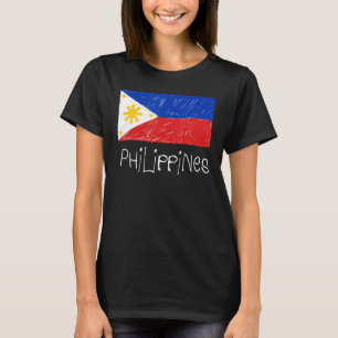 I Love the Philippines Filipino Flag Vintage Patri T-Shirt