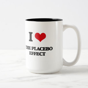 I Love The Placebo Effect Two-Tone Coffee Mug