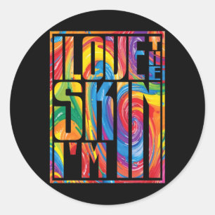 I Love The Skin I'm African Melanin Juneteenth Bla Classic Round Sticker