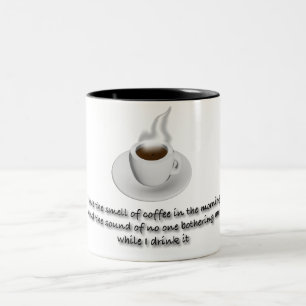 I love the smell of coffee Two-Tone coffee mug