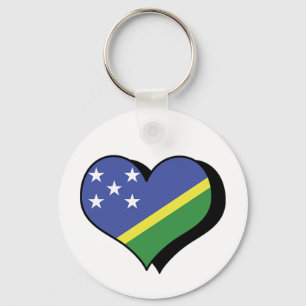 I Love The Solomon Islands Keychain