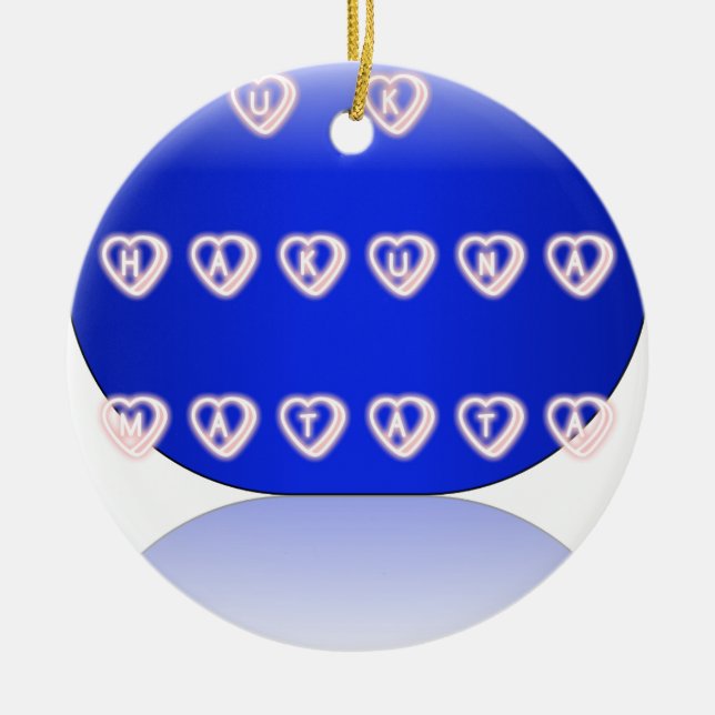 I love The United Kingdom Ceramic Ornament (Front)