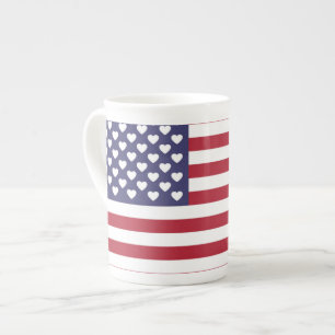 I LOVE THE UNITED STATES OF AMERICA BONE CHINA MUG