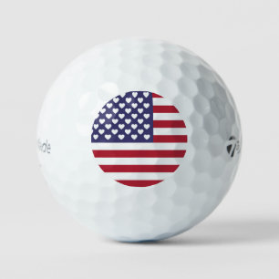 I LOVE THE UNITED STATES OF AMERICA GOLF BALLS