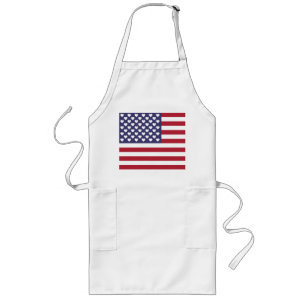 I LOVE THE UNITED STATES OF AMERICA LONG APRON