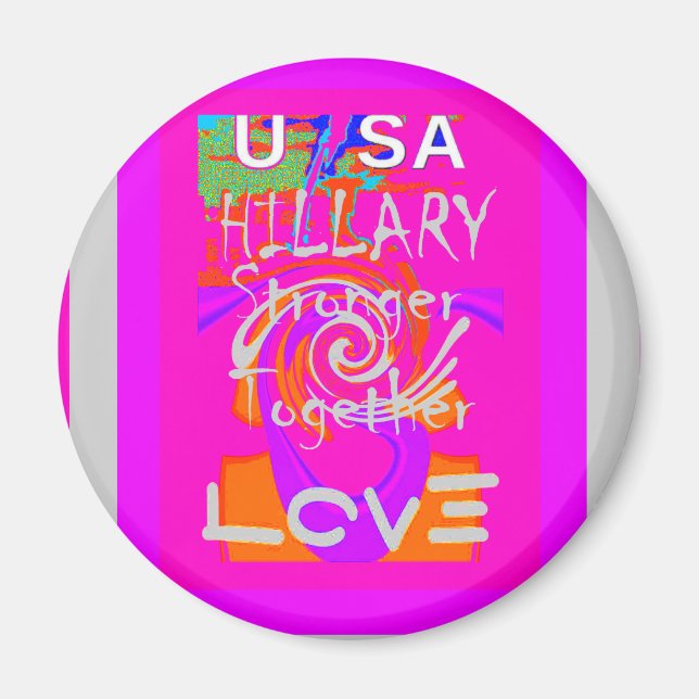 I Love The United States: Stronger Together Magnet (Front)