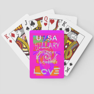 I Love The United States: Stronger Together Playing Cards