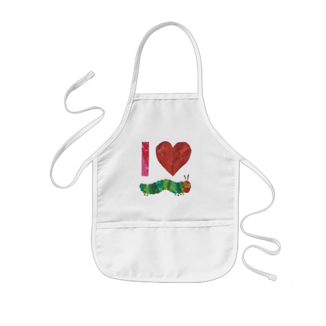 I Love The Very Hungry Caterpillar Kids Apron (Front)