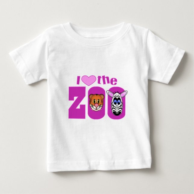 I Love the Zoo Baby T-Shirt (Front)