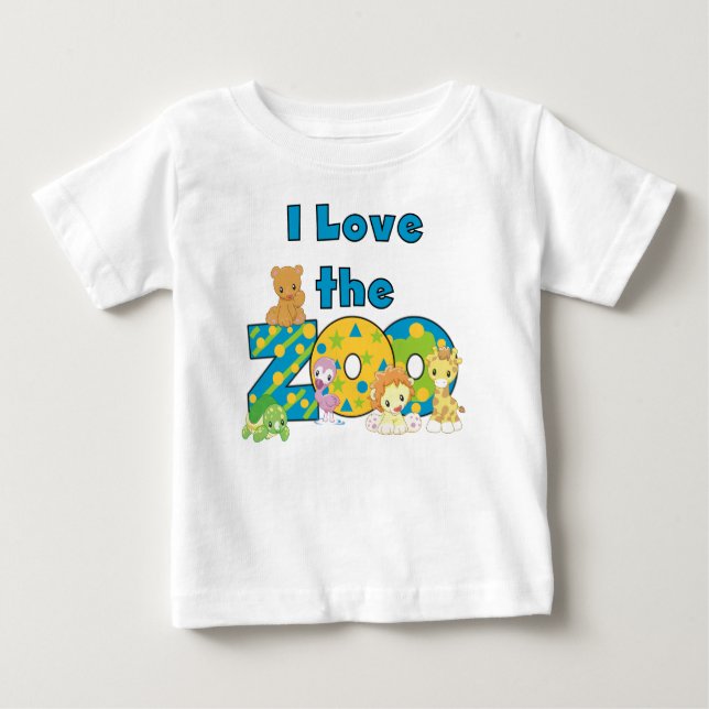 I Love the Zoo Baby T-Shirt (Front)