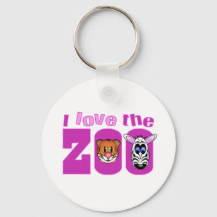 I Love the Zoo Key Ring