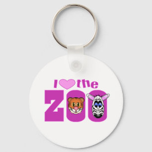 I Love the Zoo Key Ring